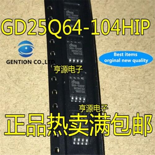 10Pcs EN25Q64-104HIP Q64-104HIP SOP-8 Memory chip in stock 100% new and original