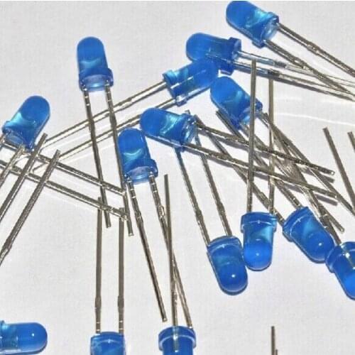 1000PCS F3 3mm LED Blue light emitting diode light-emitting Blue turn Blue