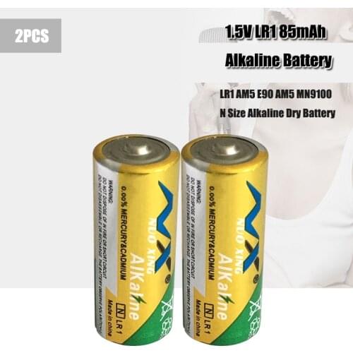 2Pcs N LR1 LR1 Super Alkaline Dry Battery AM5 910A AM5 MN9100 E90 For Speaker Toothbrush Controller Sex Toy Battery