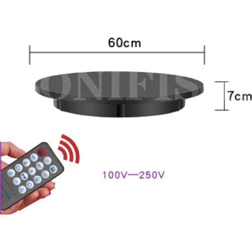 60CM Electric Rotating Turntable 3D Scanning Photography Display Stand Remote Control Speed Direction 360° Rotation Load 150KG