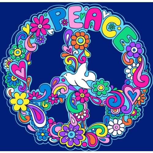 5D DIY diamond painting Peace sign, Dove, garland Flower Full Diamond Embroidery Needlework Mosaic Crafts Kit Home Decor Gift