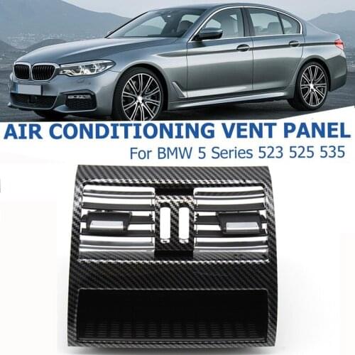 Car Rear Center Console Air Outlet Vent Grille Cover Air Conditioner Vent Trim For-BMW 5-Series F10 520 521 523 525 530