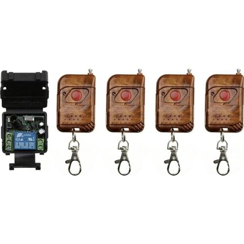 Xuanlongyuan DC12V 24V 1CH Wireless Remote Control Switch System Receiver and Transmitter Garage Doors /window /lamp/ shutters