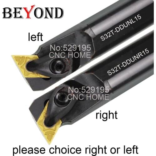 BEYOND DDUNR S32T-DDUNR15 S32T-DDUNL15 32mm Compound External Turning Tool Holder CNC Carbide Insert DNMG DNMG150404 Lathe Tools