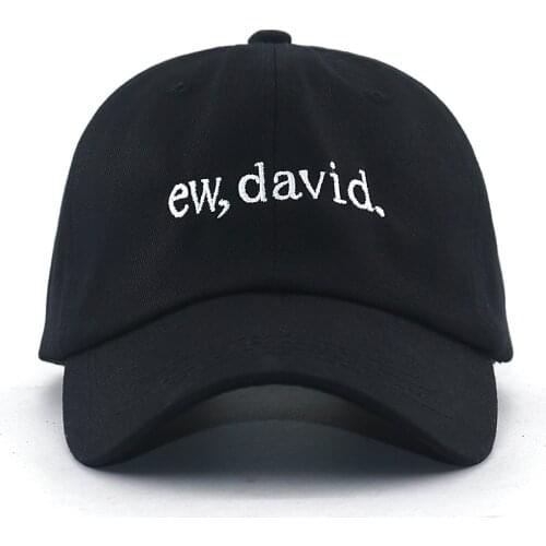 100% cotton embroidery ew david baseball cap unisex adjustable fashion dad hats men women hip hop snapback hat new