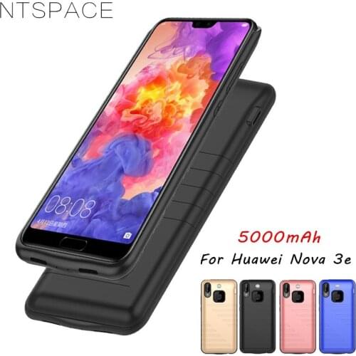 NTSPACE 5000mAh Battery Charger Case For Huawei Nova 3e Case Backup Charger Cases PowerBank Case For Huawei Nova 3e Back Cover