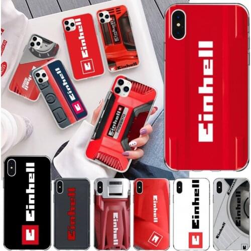 Toolbox EinhellS tool Phone Case For iphone 12 11 Pro Max Mini XS Max 8 7 6 6S Plus X 5S SE 2020 XR Silicone Soft Cover
