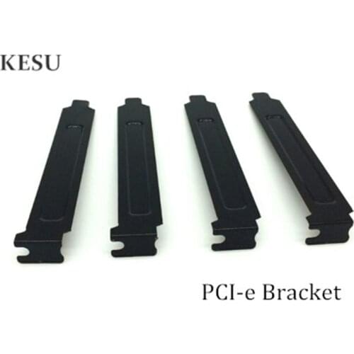 Black Computer Case Rear Slot PCI Bracket Blank Filler Cover Plate for Rear graphics card blank dust with Screw