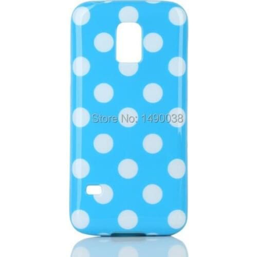 For Samsung Galaxy S5 Mini Hot Polka Dot Dots Circle Soft TPU Back Skin Cover Phone Case Free Shipment