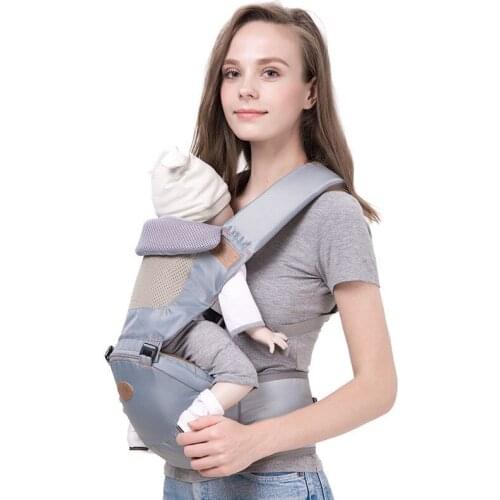 0-36 Months Cotton Solid Breathable Ergonomic Baby Carrier Sling Baby Seat Infant Kangaroo Baby Hipseat Baby Backpack BBL1621