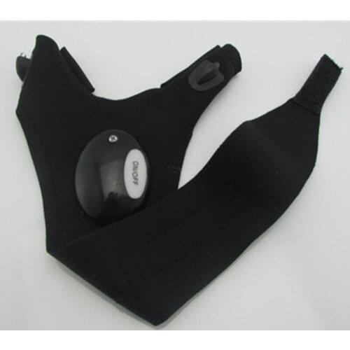 1 Pair Multifunctional Gloves Waterproof Flashlight Gloves Outdoor Hiking Fishing Fingerless Gloves with LED Light