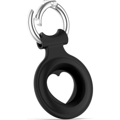 Soft Silicone Case For Airtags Anti-Scratch Comfortable Durable Protective Sleeve Sweat-proof Metal Washable Ring For Child Pet