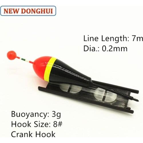 Newdonghui Fishing Float Set Winder Float Ready-Made Rig 5pcs/pack or 10pcs/pack Fishing Accessory Tackle 3.0G Buoyancy 884