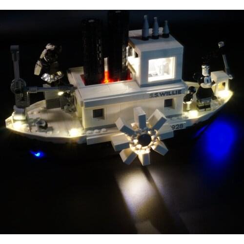 Kyglaring Led Lighting Set DIY Toys For 21317 Willie Steamer (Not Included Building Blocks)