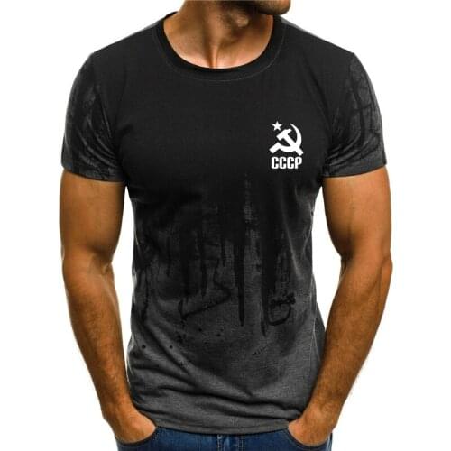 Newest 2021 Summer 3D Printing CCCP Mens Fun Tops Casual Short Sleeve Color Neutral Round Neck Hip Hop T-Shirts men clothing