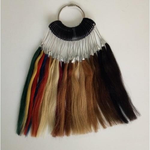 New human hair color ring for color references with 35 colors per set