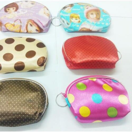 Semicircle PVC wallet for children 12PCS color mixed color will be distributed randomly