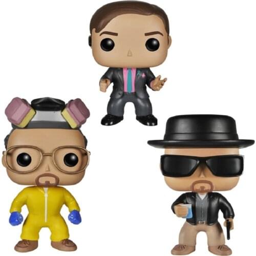 POP Breaking Bad 162# HEISENBERG #163 Saul Goodman #160 Walter White Vinyl Action Figure brinquedos Collection Model Toys