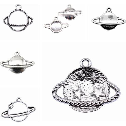 Sejuani diy charms for jewelry making kit pendant for bracelet jewelry accessories Saturn Solar System Charms