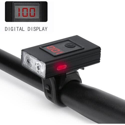 T6 Light Digital Battery Display Waterproof Bicycle High Brightness Lamp Night Escort Safety Driving