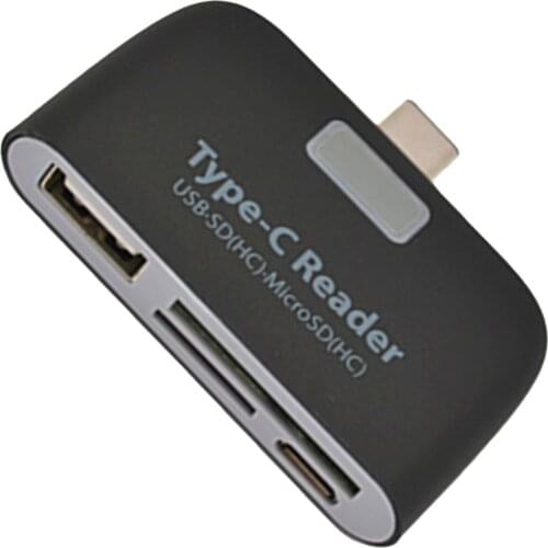 USB 3.1 Type-C OTG Converter Smart Reader Multi Function Type-C Card Reader For Smart Phone Tablet PC