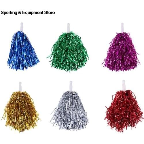 1PC 20CM Cheer Dance Sport Competition Cheerleading Pom Poms Flower Ball For for Football Basketball Match Pompon Children Use