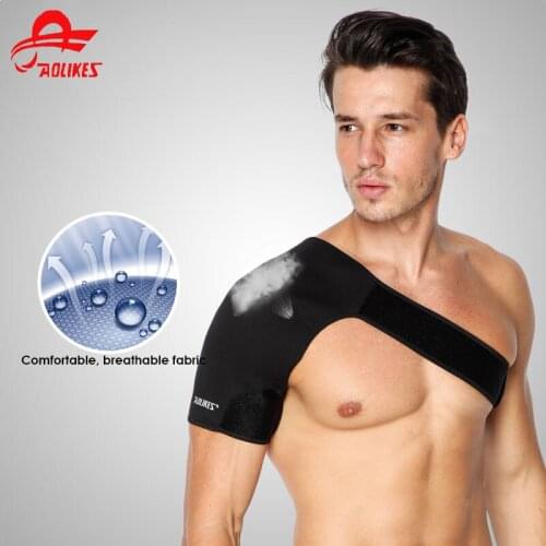 1PCS Breathable Shoulder Protection Elastic Bandage Shoulder Supports Kinesiology Sports Tape Single Shoulder Protector