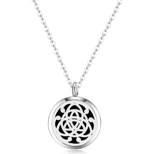 10pcs silver color 2016 newest (30mm)Aromatherapy / Essential Oils 316L S.Steel Perfume Diffuser Locket Necklace