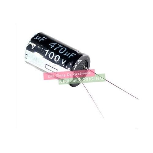 100pcs 470UF 100V Electrolytic Capacitor 100V 470UF Aluminum Electrolytic Capacitor 16X25mm