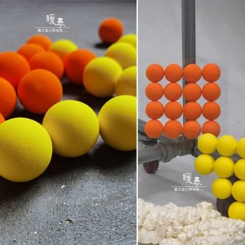Decor Painting Ball Yellow Orange Miyakes Style Designer Accessories Diameter 40mm DIY Party Decor Doll Handicrafts Photo Props
