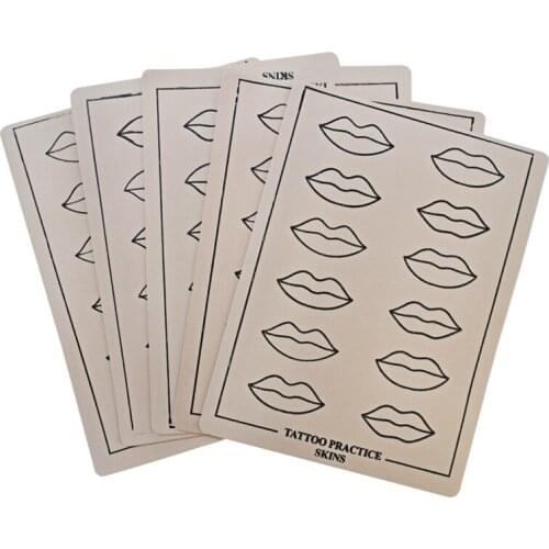 5pcs Eyebrow Tattoo Practice Skin Microblading Eyebrow Permanent Makeup Skin Training Skin for Tattoo Accessories Tattoo Supply