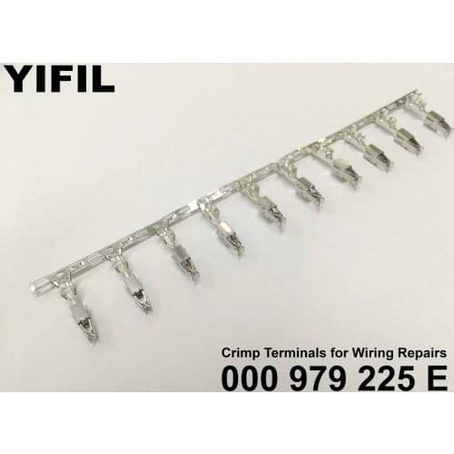 50/100/200/500/1000pcs/lot Crimp Repair Terminals Pins For Wire 2.5mm2 000979225E N 906 845 05 For Audi VW Skoda Seat Porsche