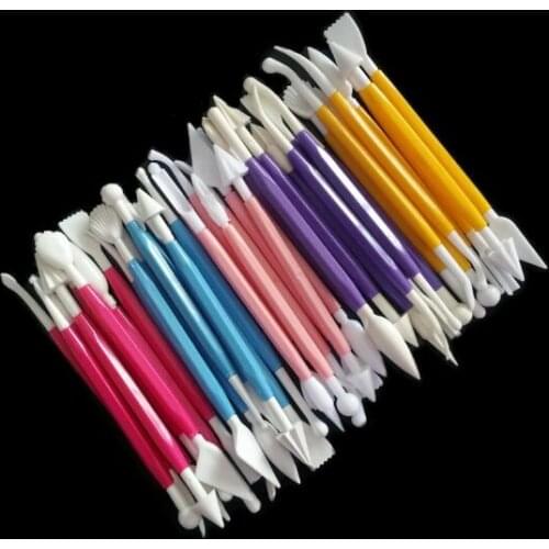 800pcs/100set Fondant Cake Decorating Modelling Tool 8pcs/set Flower Decoration Pen Pastry Carving Cutter Baking Craft Cake Mold