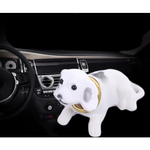 Car Dashboard Toys Shaking Head Dog Doll Cute Decoration Nodding Puppy Figures Auto Accessories Kids Ornaments Automobiles Gift