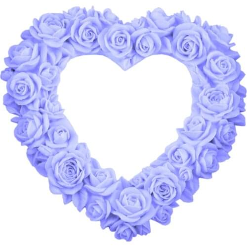 Eco-friendly Large Size Heart Rose Flower Silicone Cake Mold Wedding Fondant Cake Decorating Tools Gumpaste Chocolate Moulds