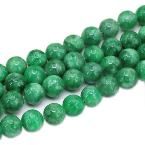 Gallocyanine Stone Beads Fashion Round Green Size 4-12mm Loose Beads For Jewelry Making Diy Necklace Bracelet Finding 15inch B23