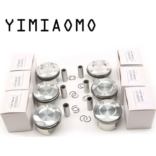 11257551349 Pistons Rings Set For BMW 3.0L L6 N52B30 9.3:1 For BMW E89 130i E90 E83 E86 E93 E92 E64 E63 E66 F02 F25 11257534552
