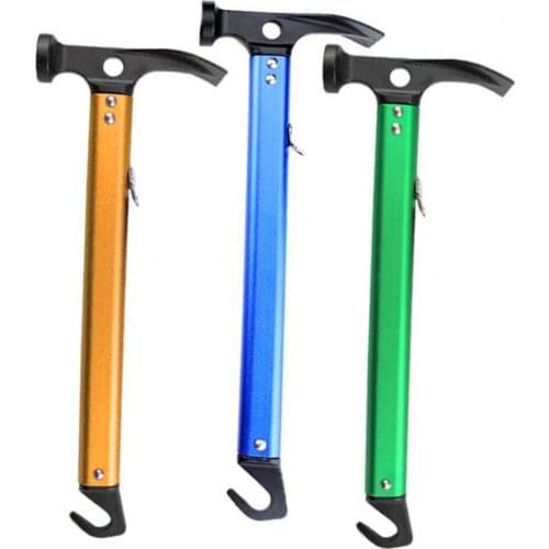 Camping Climbing Hiking Hammer Multi-function Ultralight Tent Nail Puller Tool Multi-function Ultralight Tent Nail Puller Tool
