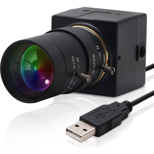 ELP 1.3MP Aptina CMOS HD Monochrome Black White 2.8-12mm varifocal CS Lens OTG UVC 38*38mm Mini Webcam USB Camera for Telescope
