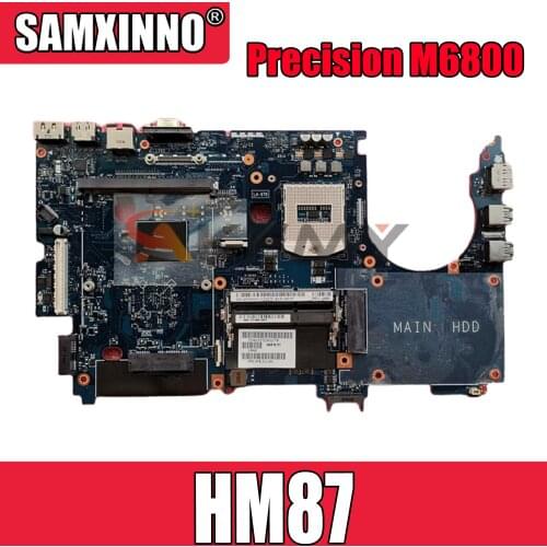 Original Laptop motherboard For DELL Precision M6800 Core HM87 Mainboard CN-0HWH2H 0HWH2H LA-9781P