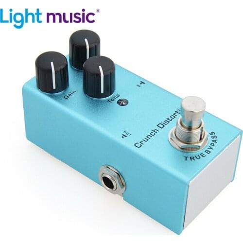 Electric Guitar Pedal Crunch Distortion Gain/Volume/Tone Knob High/Low Frequency Mini Single Type DC 9V True Bypass Guitar Parts