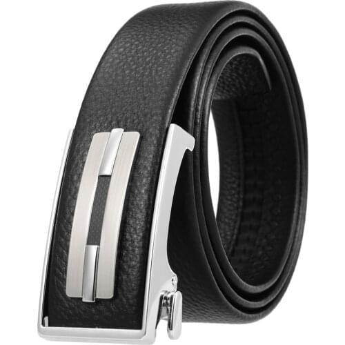 New Business and Leisure Head Layer Leather Belt Automatically Wear Buckled Mens Belt HG36-23023-5 Men Luxury Designer Brand