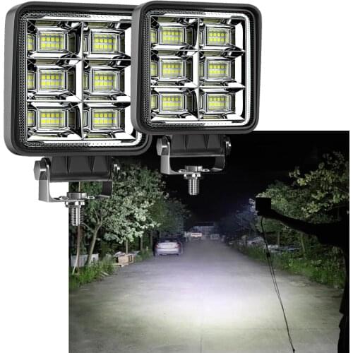 48W LED Work Light Bar Off Road 12V 24V Spot LED Light Bar for Truck SUV 4WD 4x4 Boat ATV Jeep Tractor Fog Light
