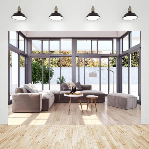 Vinyl Photographic Backgrounds for Photo Studio Interior Living Room Sofa Windows Children Family Video Backdrops Photobooth