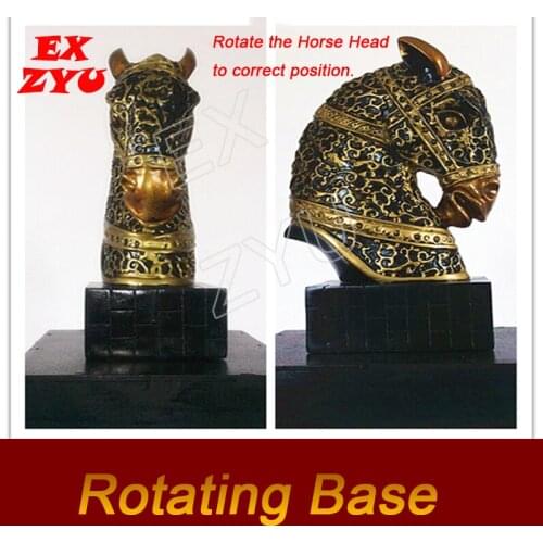 Rotating Base Prop Escape Room Game rotate the base or the horse head to escape the chamber room