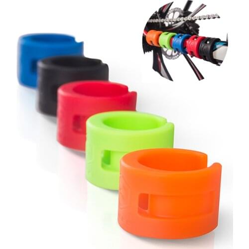 VXM 5PCS Bicycle Chain Protection Shield MTB/Road Bike Rubber Chain Chainstay Protective Cover Anti-scratch Guard Kit Parts