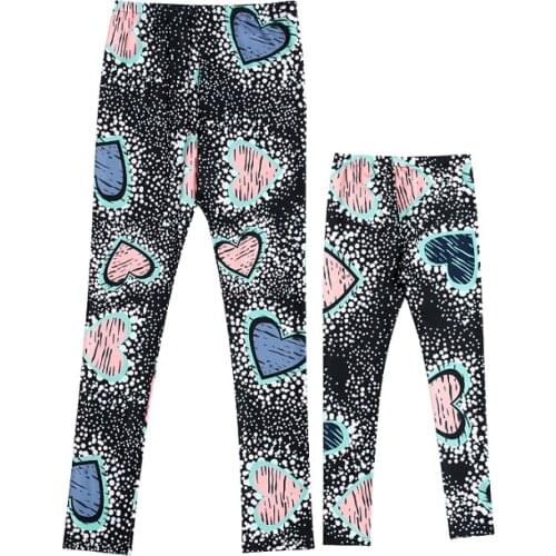 Womens New Leggings Digital Heart Print Leggings