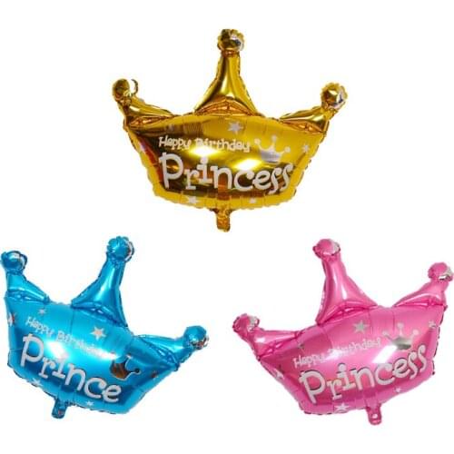 1/2Pcs Crown Aluminum Foil Balloons Gold Pink Blue Crown For Christmas Wedding Birthday Party Decoration Supplies Baby Shower