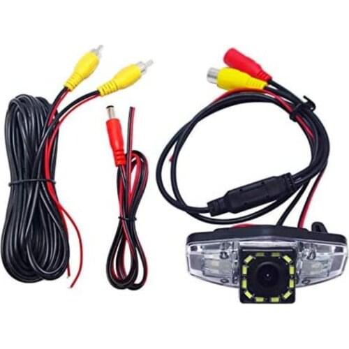 1PCS HD Car Rear View Camera Backup NTSC Reverse Parking Camera With 12LED for H onda A ccord/P ilot/C ivic/O dyssey