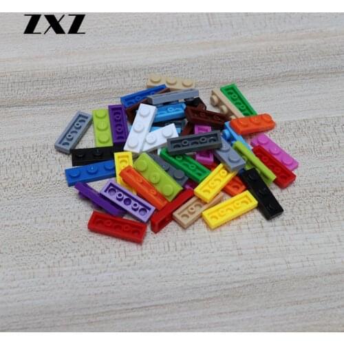 100pcs/lot MOC Building Plate 1x3 DIY Self-Locking Blocks Brick Plates 3623 MOC RC Car Kits Technical Class Accessory Small Part